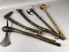 Good collection of African /Tribal weapons and tools (5)