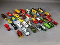 Collection of approx 30 mostly un-boxed, mostly Matchbox diecast vehicles