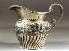 Silver hallmarked cream jug Birmingham by maker Nathan & Hayes (George Nathan & Ridley Hayes)
