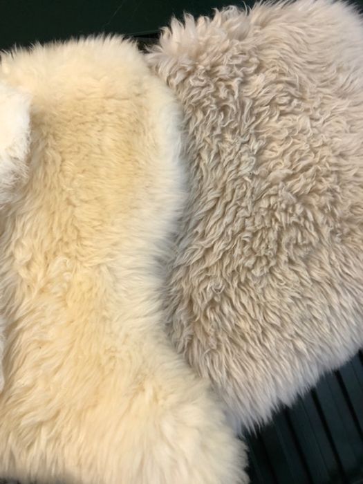 Modern Interiors: Collection of four sheepskin throws or rugs - Image 3 of 3