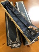 HARRY POTTER: Ten boxed collectable magic wands to include Voldemort, Dumbledore, William Weasley