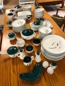 large collection Denby service titled Greenwheat