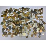 Large collection of various coins