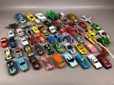 Collection of play-worn vintage diecast vehicles to include Spectrum Pursuit Vehicle, Corgi,