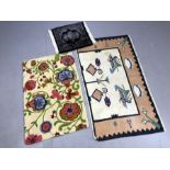 Collection of three small rugs, the largest approx 116cm x 64cm