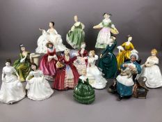Collection of Royal Doulton figurines approx 15 in total