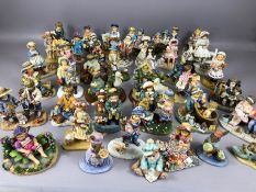 Large collection of figurines mostly Leonardo collection including Christine Haworth