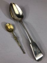 George III1808 by maker Richard Crossley & George Smith IV silver basting spoon and a ornate