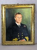 Oil on board of a Military figure signed lower left approx 38 x 50cm