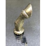 Silver coloured Hoof shaped pipe tamper approx 3.5cm long