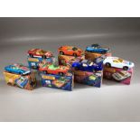 Seven boxed Matchbox Streakers diecast model vehicles: 27 Lamborghini, 40 Guildsman, 41 Siva Spyder,