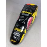 Formula 1 Team Jordan nose cone, with multiple team member signatures, presented by the Jordan Grand