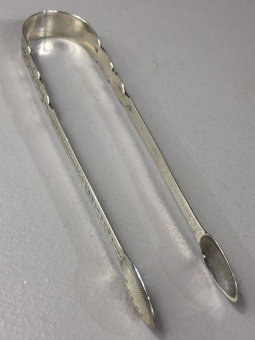 Georgian sugar nips by maker George Wintle and dated for dated 1813 approx 14cm long - Image 4 of 5