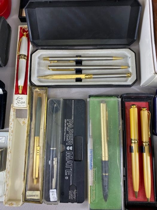 Large collection of mostly boxed fountain and ball pens to include Colibri, Paper Mate, Dunes, - Image 3 of 7