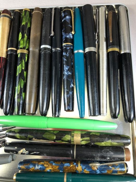 Collection of vintage pens many fountain pens - Image 4 of 4