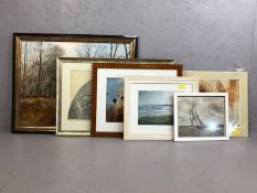 Good collection of prints and pictures to include Sue Lewin, William Russell Flint etc, the