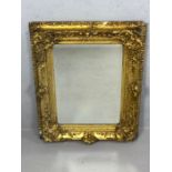 Gilt Framed Bevel edge mirror approx 50 x 63cm