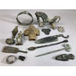 Collection of artefacts, some possibly metal detecting finds, of varying ages, some Celtic,