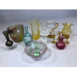 Collection of glassware to include several hand-blown pieces (11)