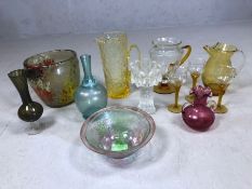 Collection of glassware to include several hand-blown pieces (11)