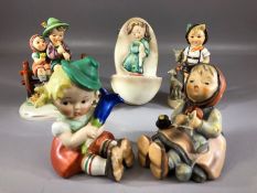 Five German Hummel figurines
