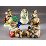 Five German Hummel figurines