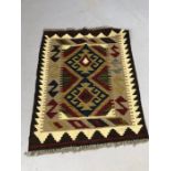 Maimana Kilim rug, approx 78cm x 61cm