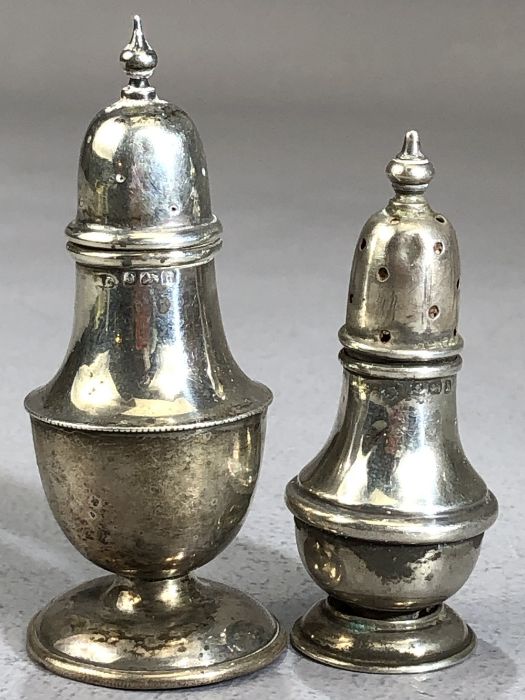 Hallmarked silver items to include Silver salts and a cruets (7) - Image 4 of 8