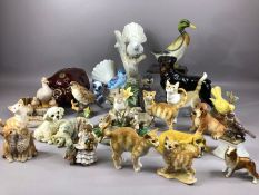 Large collection of animal figurines