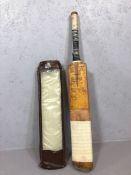Vintage Stuart Surridge & Co. Ltd cricket bat in case