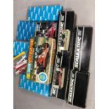 Good collection of Scalextric model racing sets to include two Scalextric mini racing cars