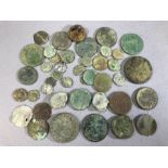 Collection of ancient coins, circa 42 pieces