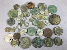 Collection of ancient coins, circa 42 pieces