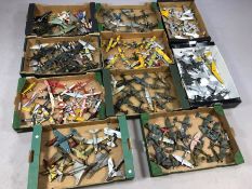 Large collection of made-up Airfix model aeroplanes, circa 150