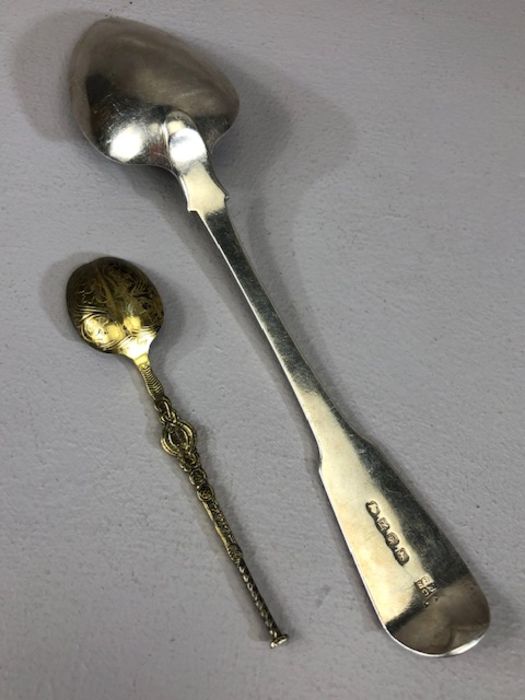 George III1808 by maker Richard Crossley & George Smith IV silver basting spoon and a ornate - Image 3 of 4