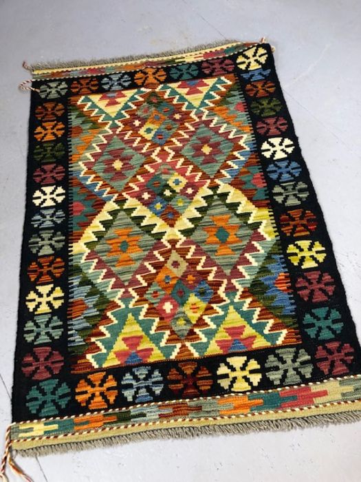 Chobi Kilim rug, approx 129cm x 89cm