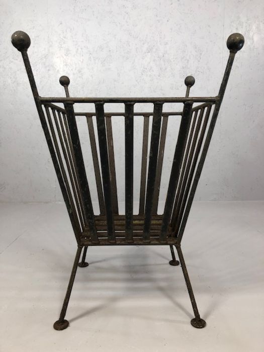 Wrought iron brazier, approx 72cm in height