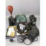 Collection of vintage items to include Bingoscope projector with a small number of films including