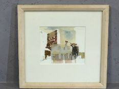 PAUL NEWLAND, 'The Open Door', approx 16cm x 13cm, exhibition label to reverse