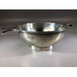 Silver hallmarked Porringer approx 12cm in diameter &155g hallmarked Birmingham for maker William