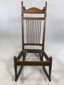 Antique stick back rocking chair (A/F)