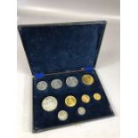United Kingdom Victorian coins: Victorian 1887 coin set to include Gold 5 pound & 2 pound coins,