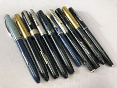 Collection of vintage Fountain pens (10)