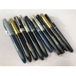 Collection of vintage Fountain pens (10)