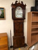 WATKIN OWEN, LLANRWST, Victorian longcase clock, the dial marked 'W. Owen Llanrwst', painted arch