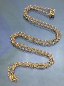 9ct Gold chain approx 54cm long and 6.6g