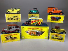 Six boxed Matchbox 'Models of Yesteryear': Y 6, 7, 14, 16, 22 and 31