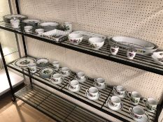 Royal Worcester 'Herbs' pattern part tea and dinner service, circa 62 pieces, to include plates,