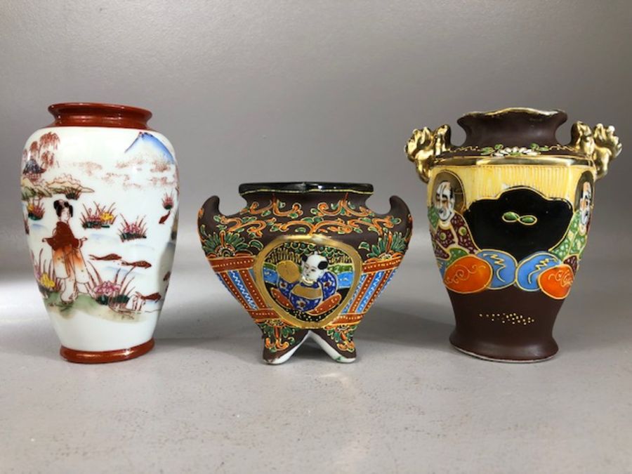 Collection of Oriental ceramics, Chinese and Japanese, to include vases, bowls, Ginger jar and - Image 3 of 9