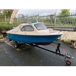 Boat: Shetland Sealark Sea Lark 15ft boat with a 30hp two stroke outboard and trailer. Forward cabin